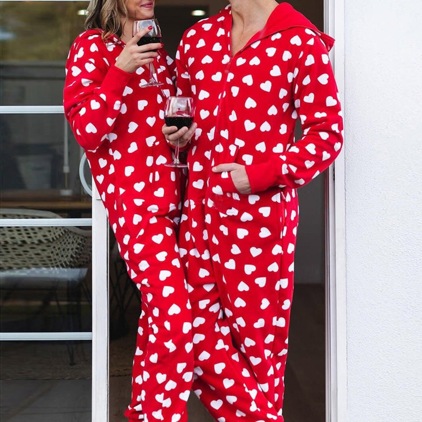 Christmas Hooded Onesie Pajamas