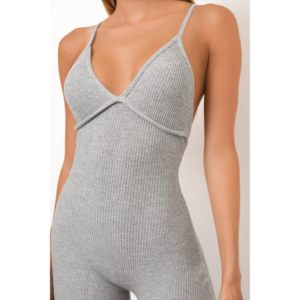 Sexy Grey Slimming Onesie For Ladies
