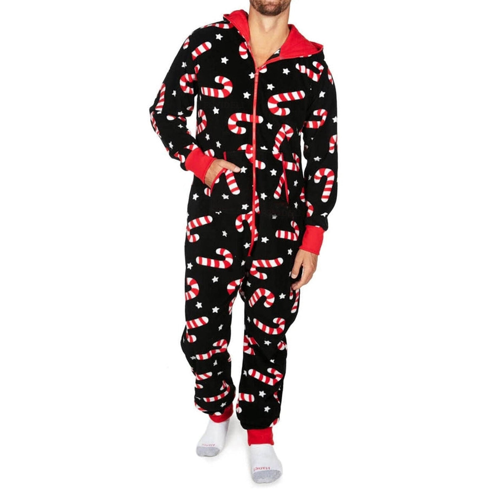 Christmas Hooded Onesie Pajamas