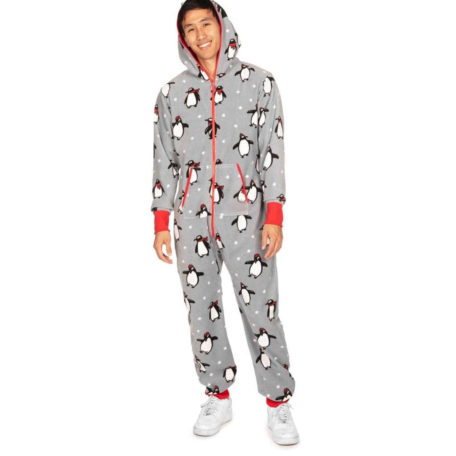 Christmas Hooded Onesie Pajamas