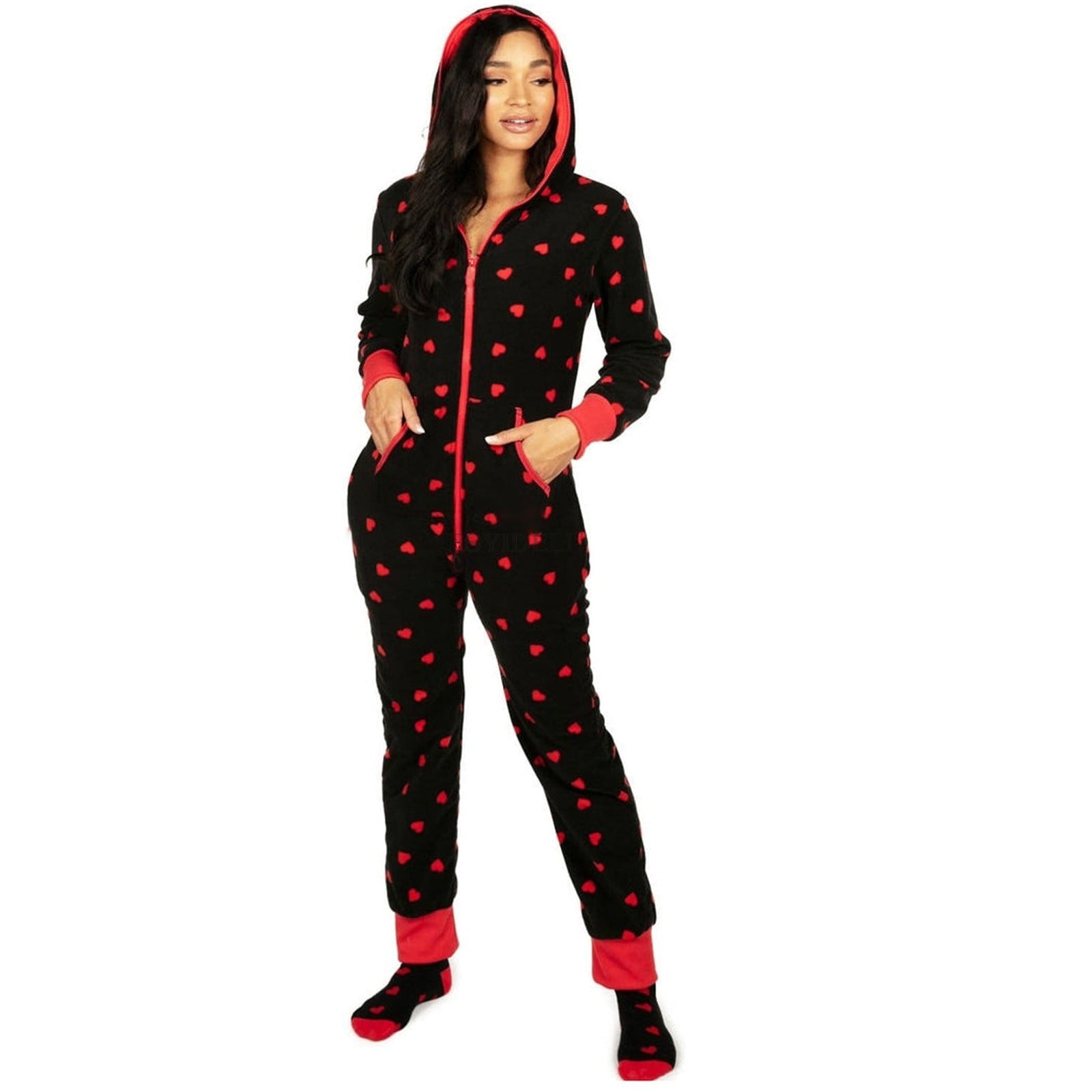 Christmas Hooded Onesie Pajamas
