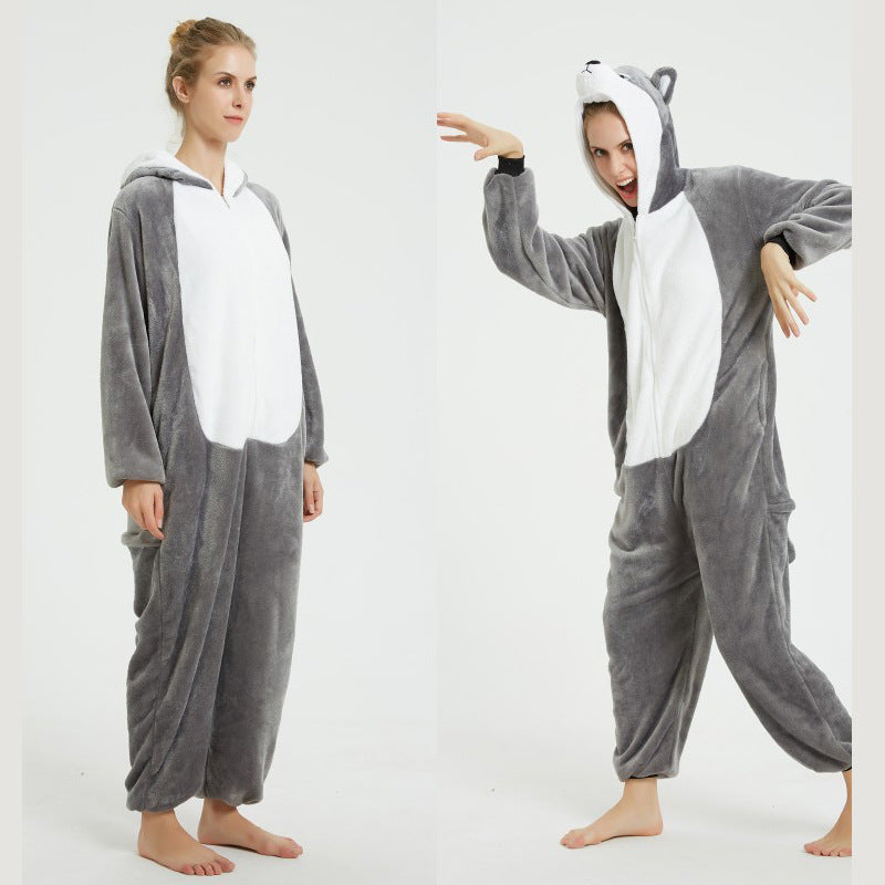 Husky Animal Onesie Pajamas