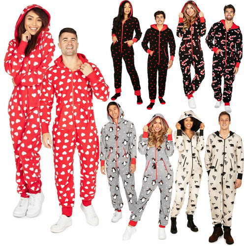 Christmas Hooded Onesie Pajamas