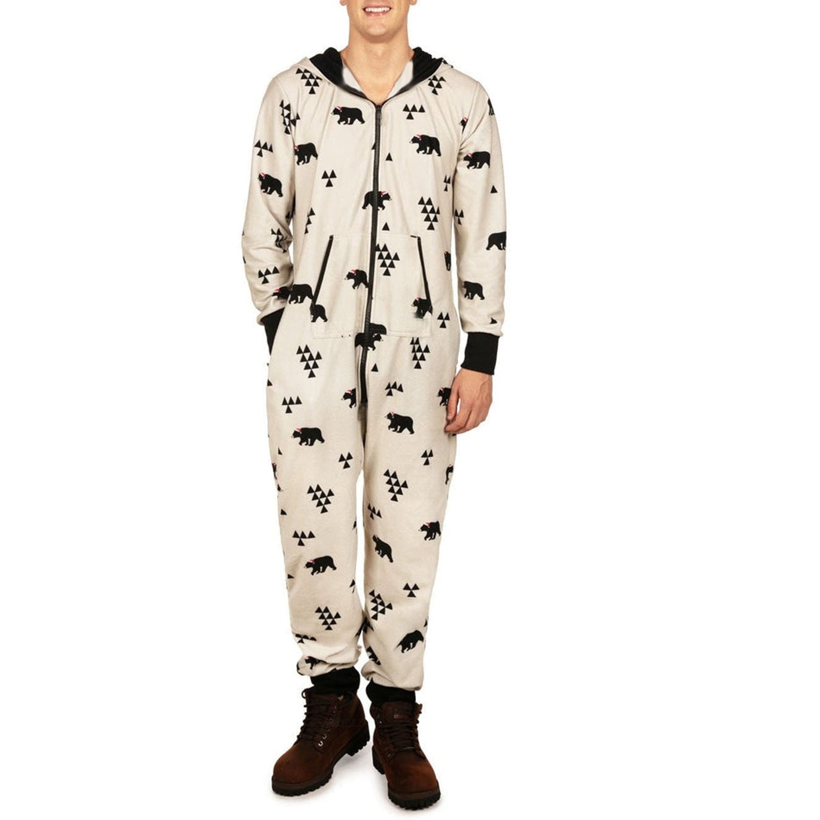 Christmas Hooded Onesie Pajamas